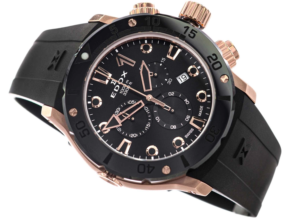 Zegarek męski EDOX 10242 TINR NIR CO-1 Chronograph