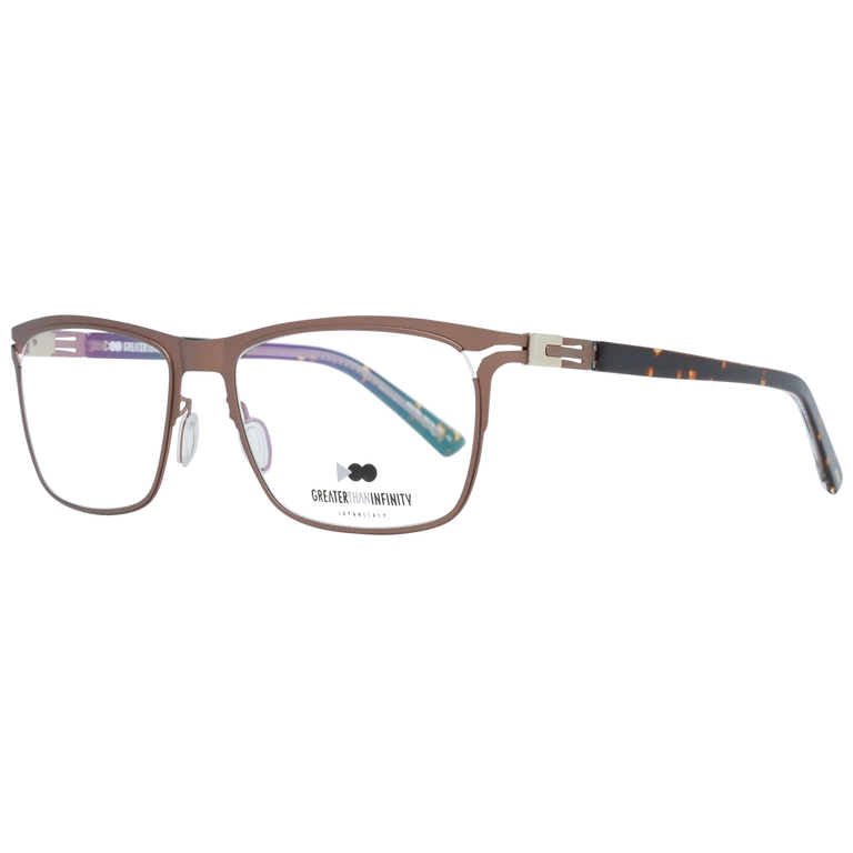 Okulary oprawki Męskie Greater Than Infinity GT031 V04 54 Brązowe