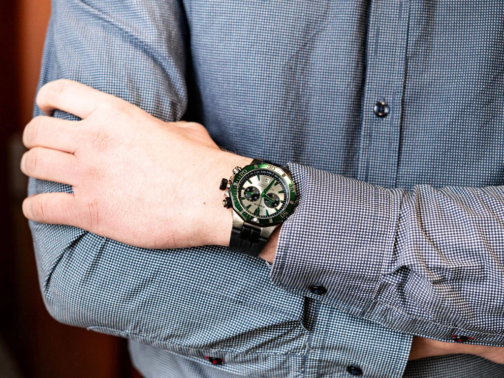 Zegarek męski EDOX 10112 37GNVCA ANV Delfin