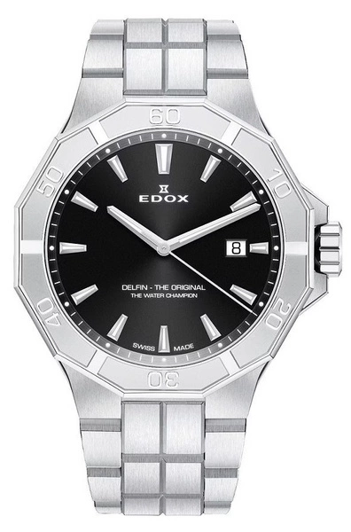 Zegarek męski EDOX 53021 3M NIN  Delfin The Original Date 