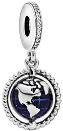 Charms Pandora Zawieszka Obrotowy Globus 798021CZ