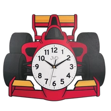 Zegar JVD HJ116 Czerwony samochód Dziecięcy Cichy mechanizm