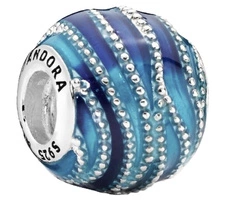Charms Pandora 797012ENMX Niebieska fala