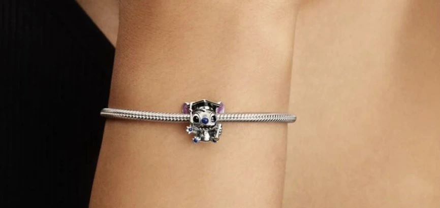 Charms Pandora na zakończenie nauki Disney Stitch 793789C01