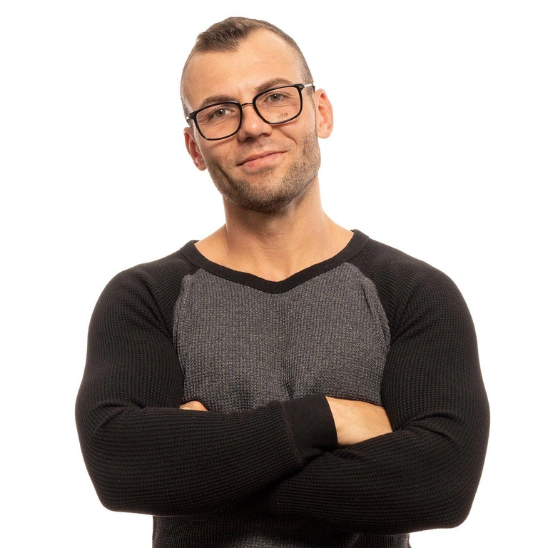 Okulary oprawki Męskie Lozza VL2307 0568 54 Czarne