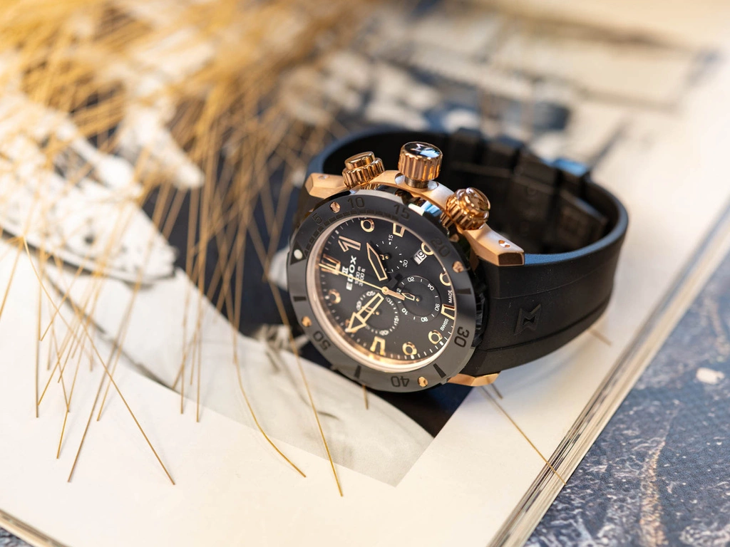 Zegarek męski EDOX 10242 TINR NIR CO-1 Chronograph