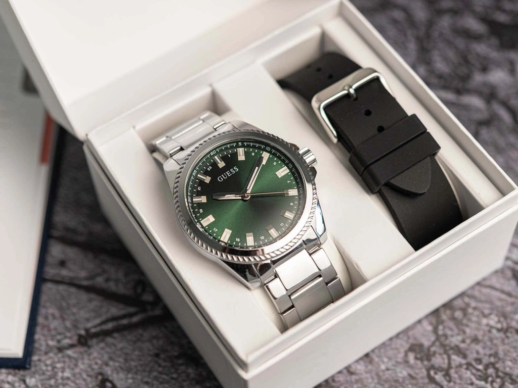 Zegarek męski GUESS GW0810G2 Siilver Tone