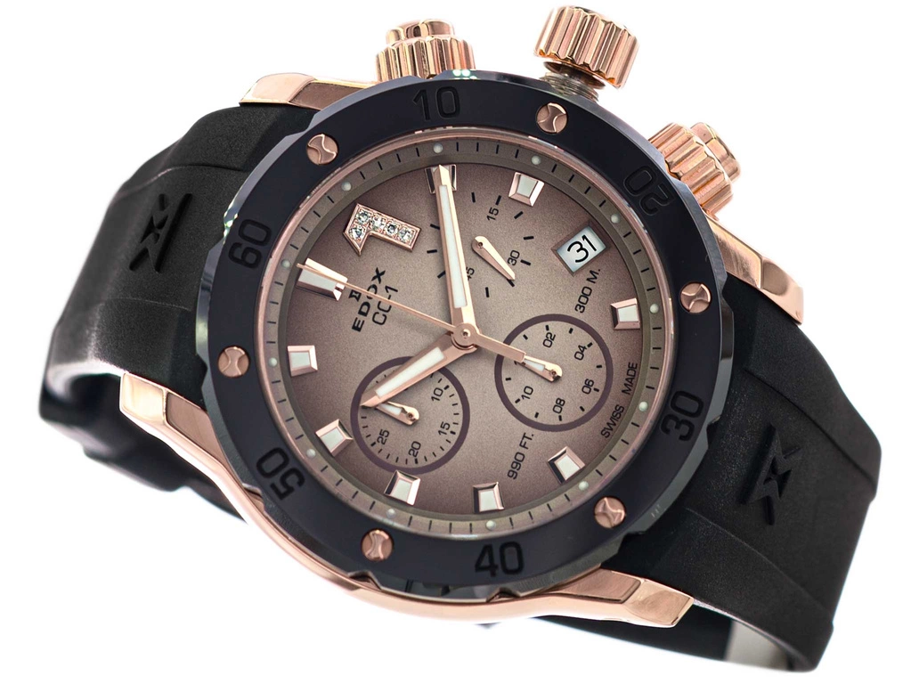 Zegarek damski EDOX 10255 37RCA BRDR Chronolady