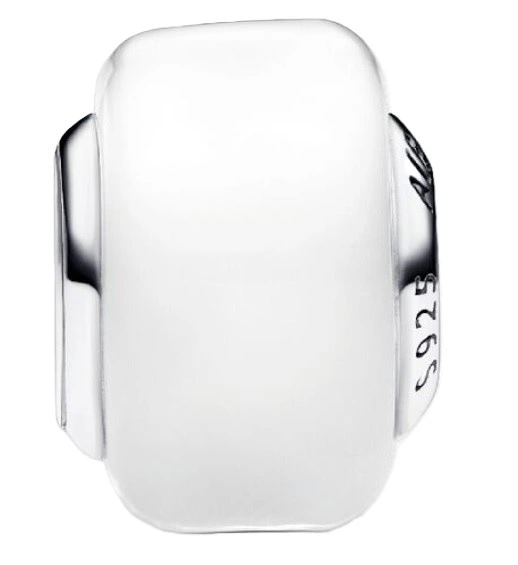 Charms Pandora 793118C00 mały z białego szkła Murano