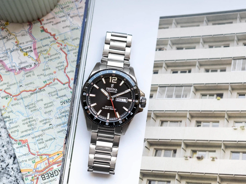 Zegarek męski FESTINA F20698/4 Titanium Date