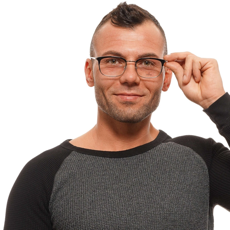 Okulary oprawki Męskie Omega OM5017 001 53 Czarne