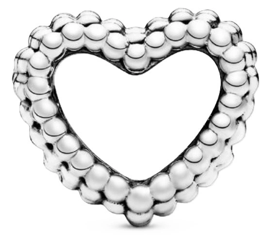 Charms Pandora 797516 srebrne serce z koralików