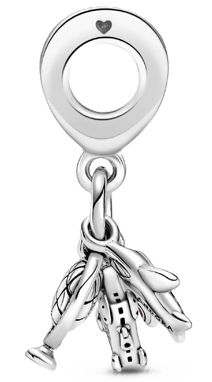 Charms Pandora Zawieszka Samolot, globus i walizka 799435C01