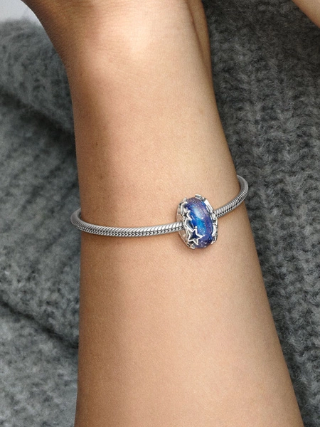 Charms Pandora 790015C00 Murano Błękitna galaktyka i gwiazda