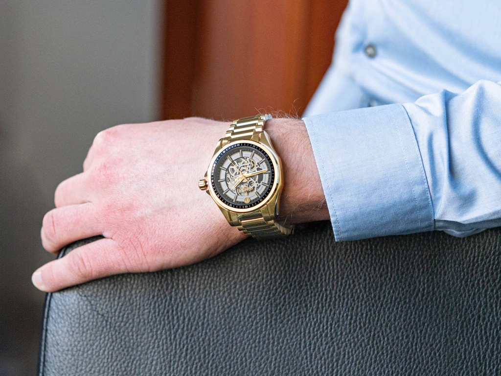 Zegarek męski ROAMER Rockshell Mark III Skeleton 220984 48 55 20