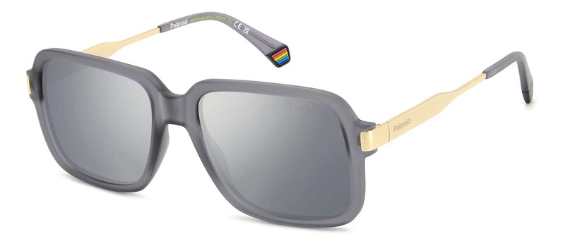 Okulary przeciwsłoneczne męskie Polaroid PLD 6220/S/X RIW56EX Szare