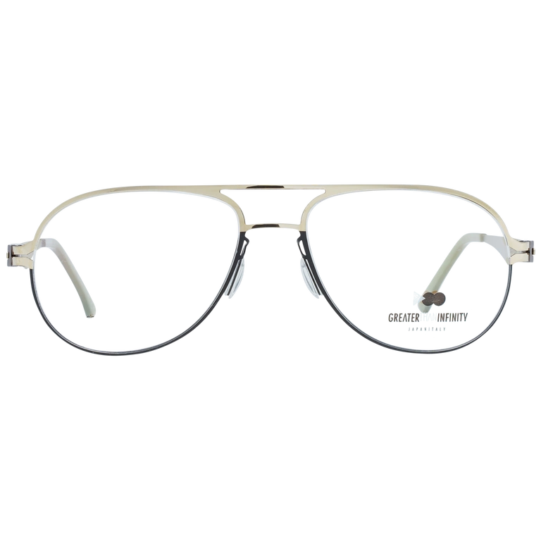 Okulary oprawki Męskie Greater Than Infinity GT012 V04 56 Złote
