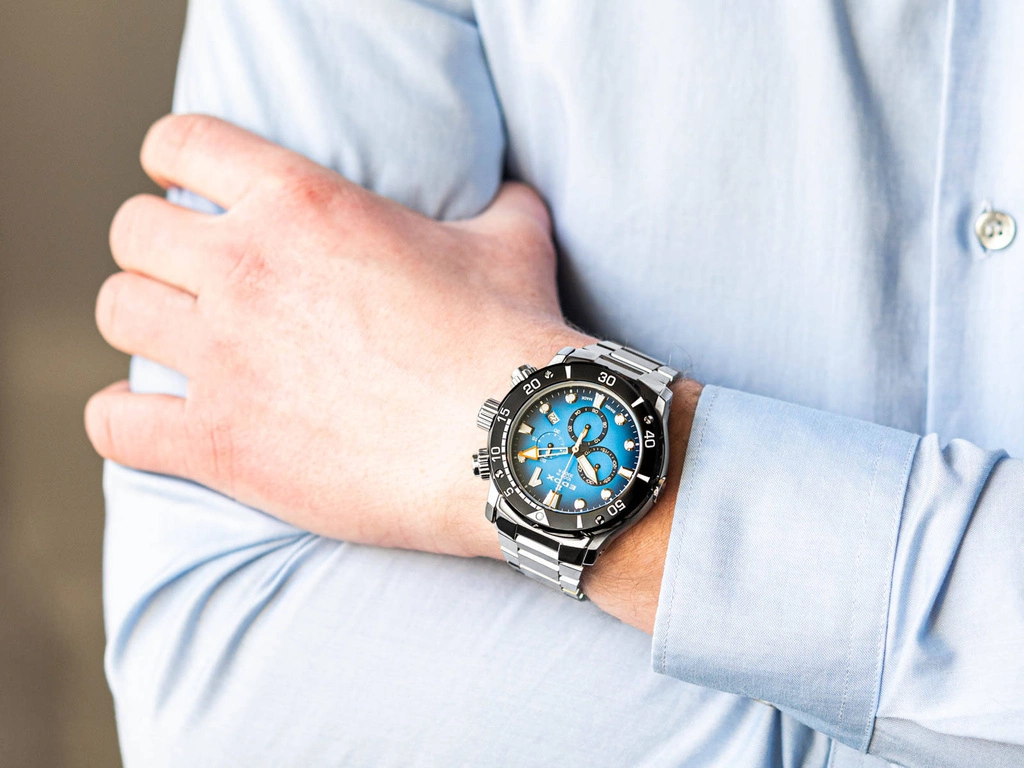 Zegarek męski EDOX 10242 TINM BUIDN CO-1 Chronograph