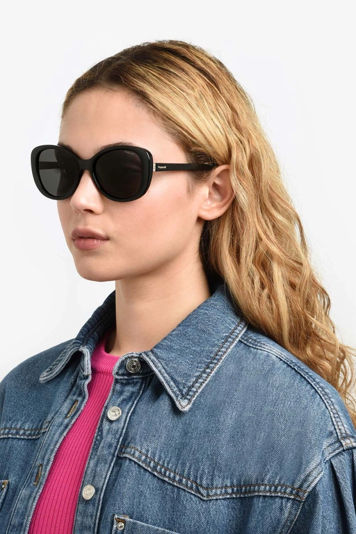 Okulary przeciwsłoneczne damskie Polaroid PLD 4154/S/X 80755M9 Czarne