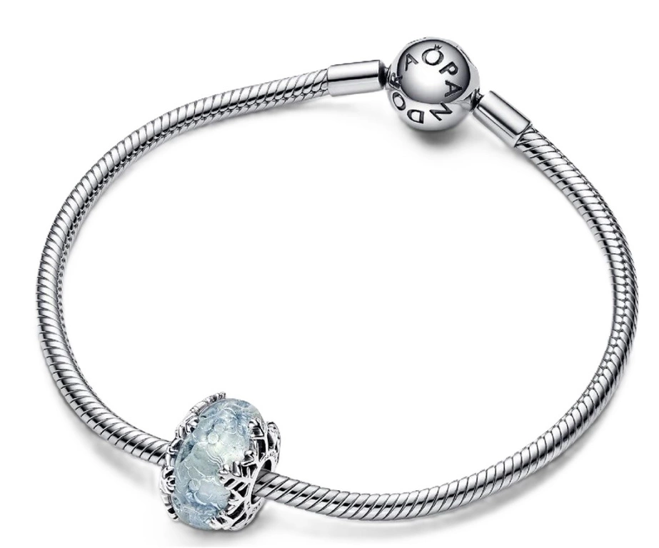 Charms Pandora Murano Błękitny płatek śniegu 792377C00