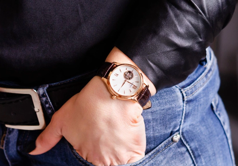 Zegarek damski ORIENT Classic Open Heart Automatic RA-AG0022A10B