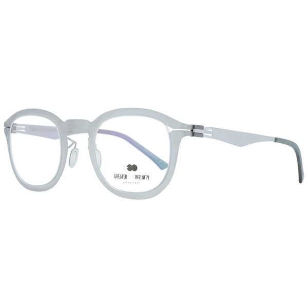 Okulary oprawki Męskie Greater Than Infinity GT003 V05 46 Srebrne
