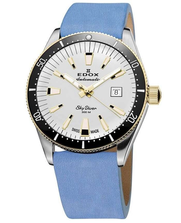 Zegarek damski EDOX 80131 357JNC BI Skydiver Ladies SET