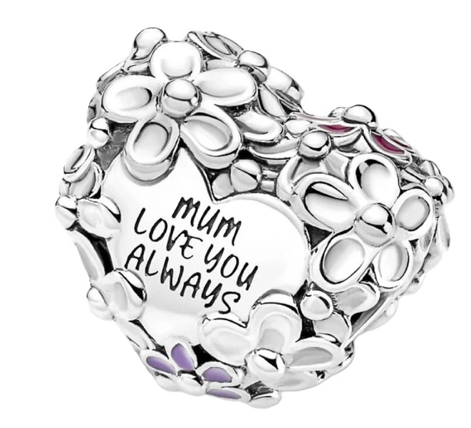 Charms Pandora Serce mamy ze stokrotką 791155C01