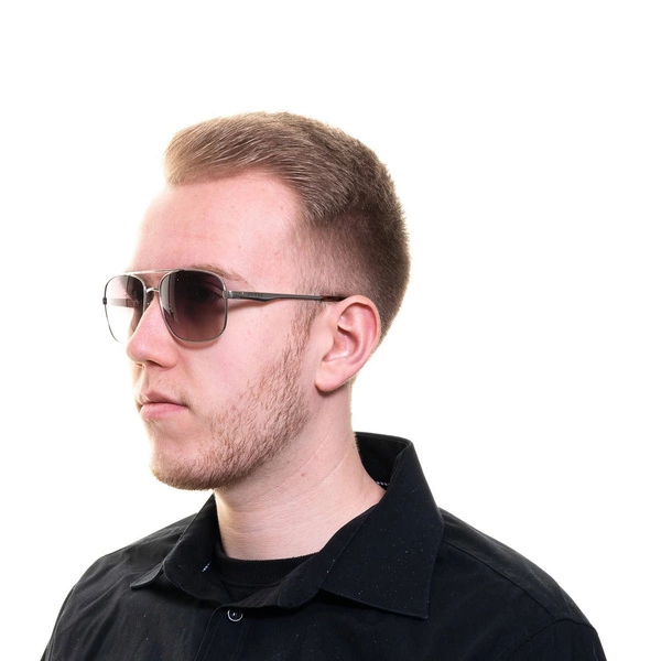 Okulary przeciwsłoneczne męskie Guess GF0211 10F 58 Srebrne