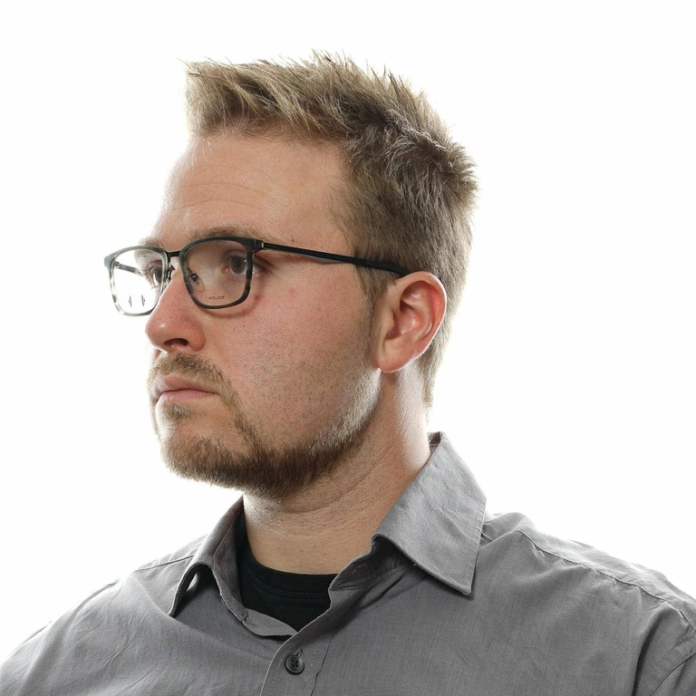 Okulary oprawki męskie Police VPL684 4ATM 52 Szare