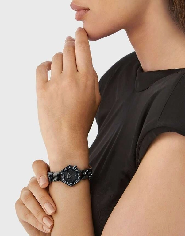 Zegarek damski PHILIPP PLEIN PWWBA0423 The Hexagon Groumette Perpetual Bling