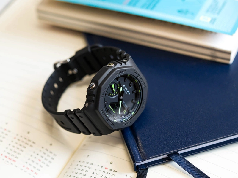 Zegarek męski CASIO G-SHOCK GA-2100-1A3ER Neon Accent Series