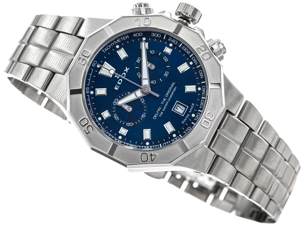 Zegarek męski EDOX 10113 3M BUIN Delfin The Original Chronograph