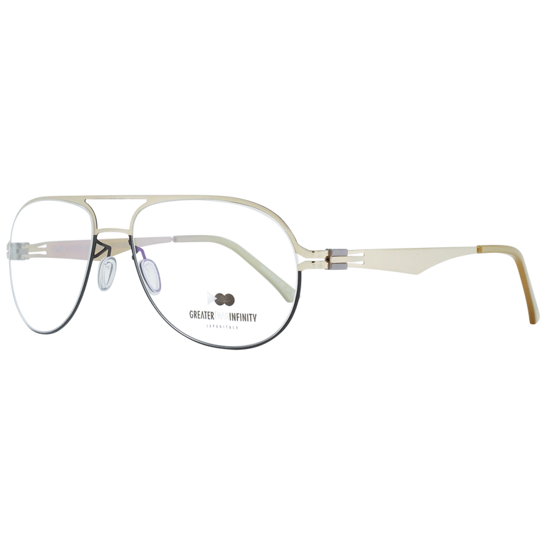 Okulary oprawki Męskie Greater Than Infinity GT012 V04 56 Złote