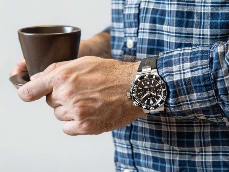Zegarek męski EDOX 10112 3NCA NIN Delfin The Original Chronograph