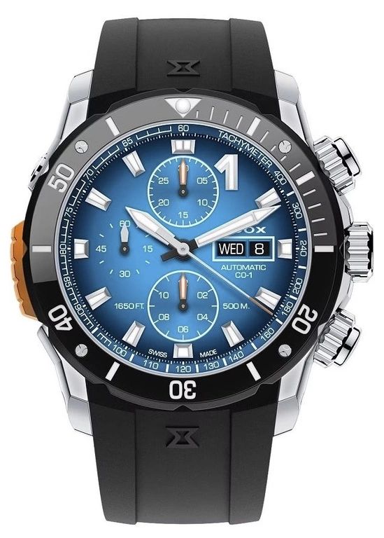 Zegarek męski EDOX 01128 3NOCA BUIDN CO-1 Chronograph Automatic