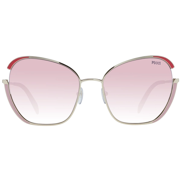 Okulary przeciwsłoneczne Damskie Emilio Pucci EP0131 32T 58 Złote