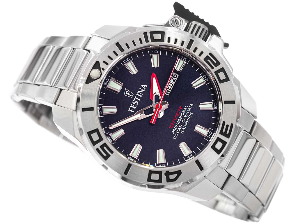 Zegarek męski FESTINA F20665/1 The Originals Diver Sapphire