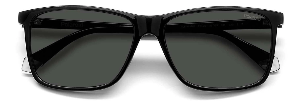 Okulary przeciwsłoneczne Męskie Polaroid PLD 4137/S 807M9 58 Czarne