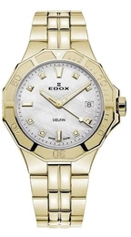 Zegarek damski EDOX 53020 37JM NADD Delfin The Original Diver Lady Diamonds
