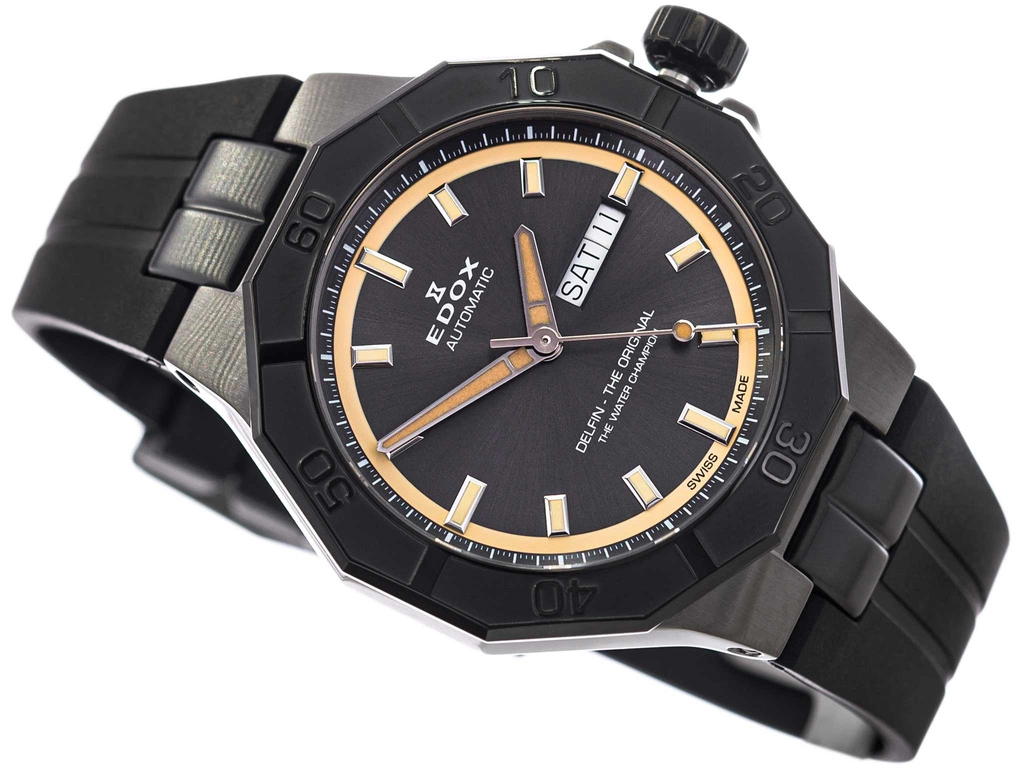 Zegarek męski EDOX 88008 37GNCA GBEI Delfin the Original Day Date Automatic