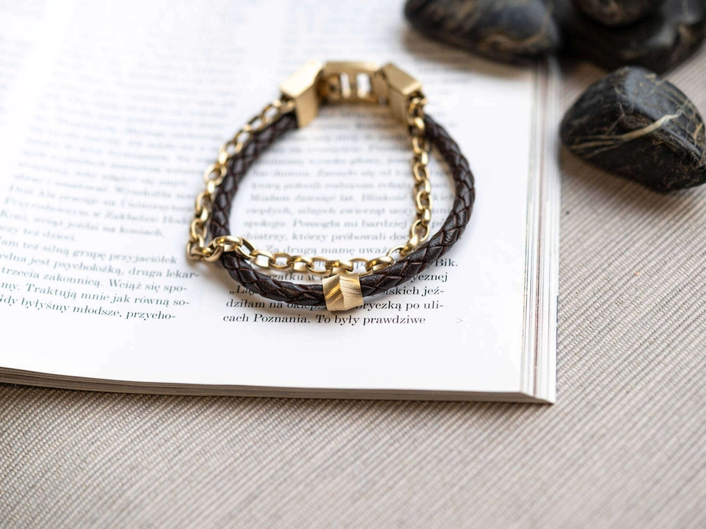 Bransoleta męska Fossil JF04555710