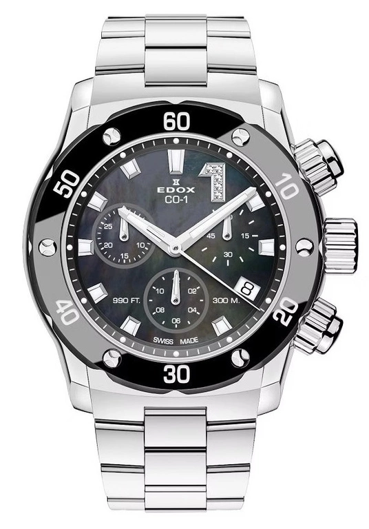 Zegarek damski EDOX  10255 3M NANDN CO-1 Chronolady Diamonds