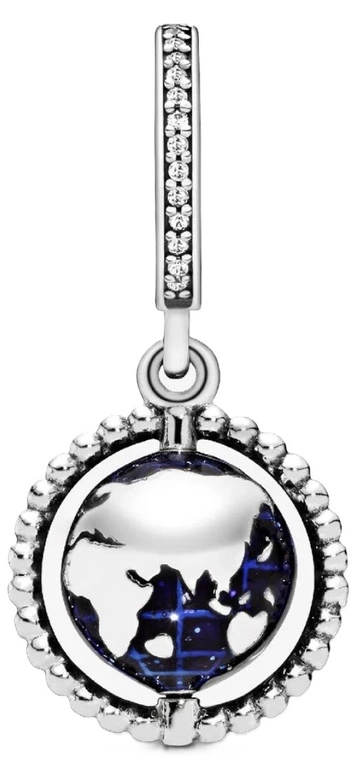 Charms Pandora Zawieszka Obrotowy Globus 798021CZ