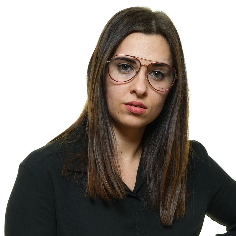 Okulary oprawki damskie Furla VFU278 08FC 56 Różowe