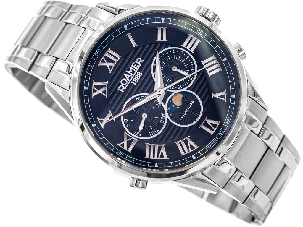 Zegarek męski ROAMER Superior Moonphase 513821 41 85 50