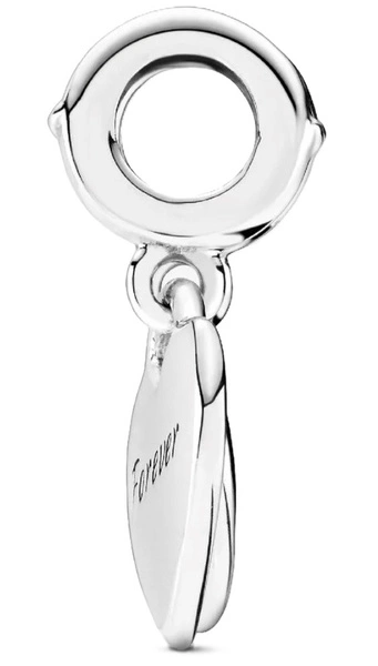 Charms Pandora Zawieszka łamana z dwoma sercami 799187C01