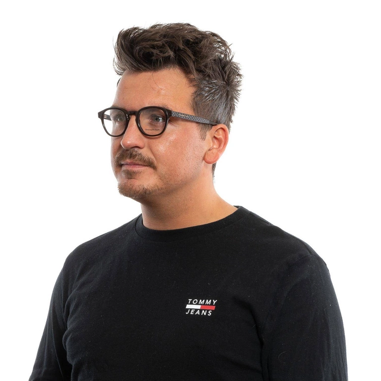 Okulary oprawki męskie Ermenegildo Zegna EZ5108 050 48 Brązowe