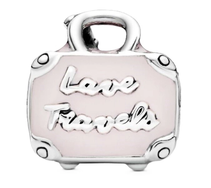 Charms Pandora 798063EN124 Różowa torba podróżna