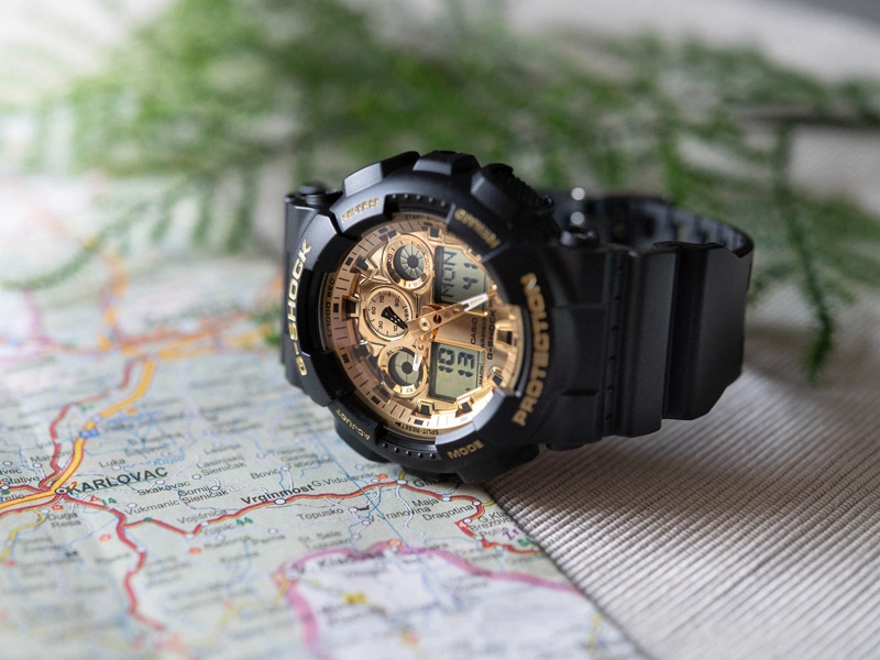 Zegarek męski CASIO G-SHOCK GA-100GGB-1A9ER